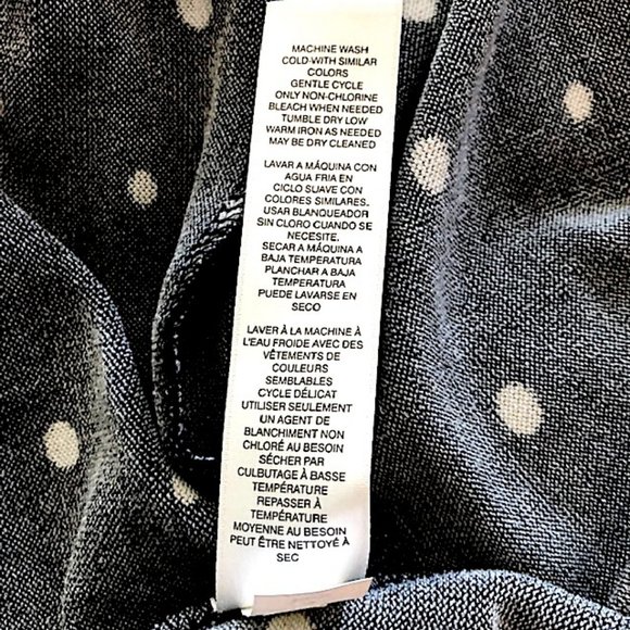 Chico's Black & White Polka Dot Tunic/Mini Dress - Picture 9 of 9